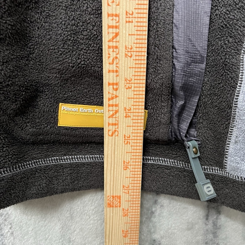 Vintage 90s Y2K Planet‎ Earth Hoodie Mens Medium Gray Baggy Skate Streetwear - Picture 7 of 9